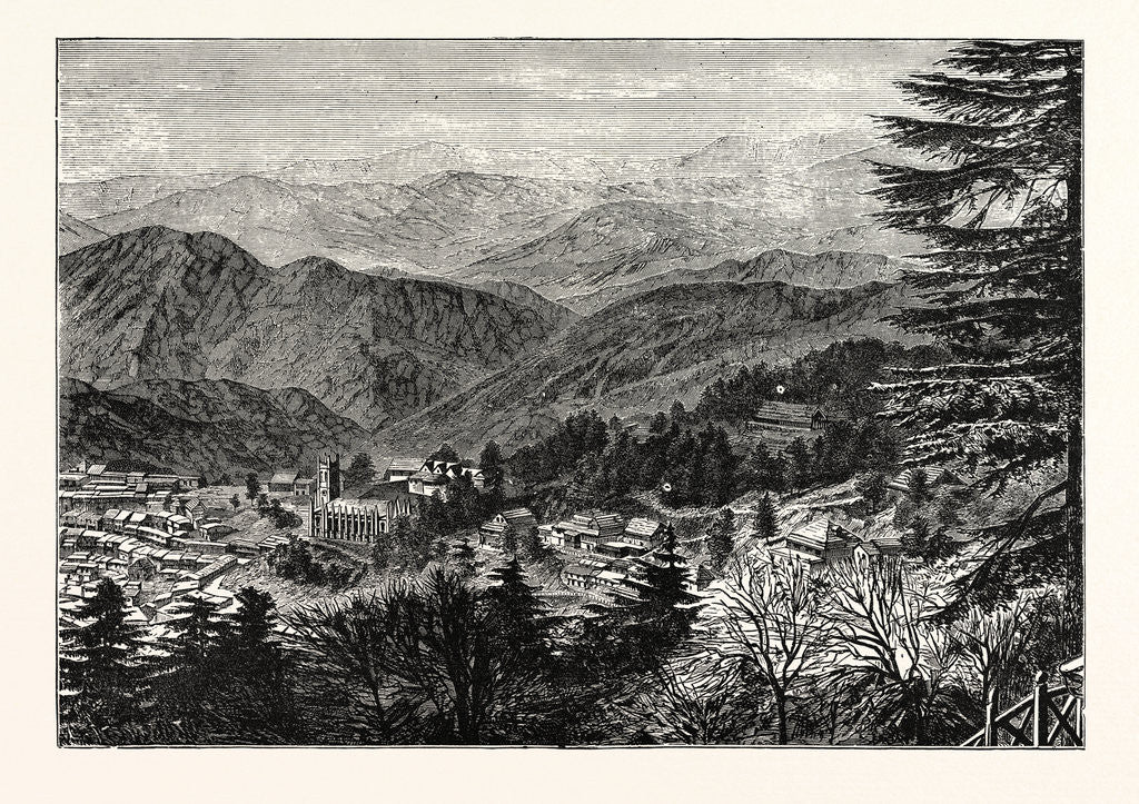 Detail of View of Simla by Anonymous