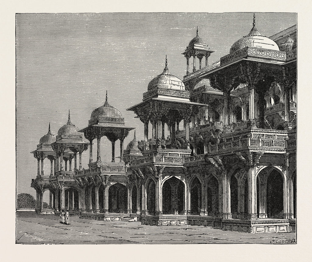 Detail of The Mausoleum of the Emperor Akbar, at Sikandra, a Suburb of Agra City. by Anonymous