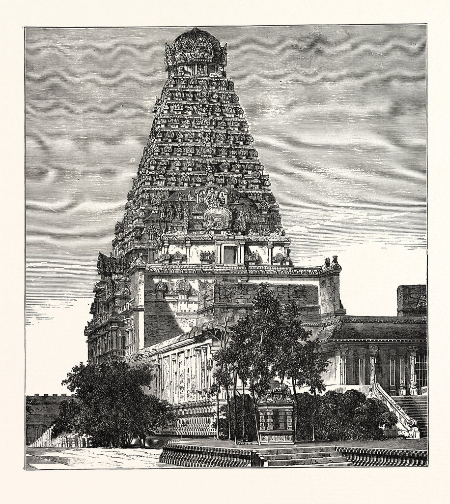 Detail of A Pagoda at Tanjore. by Anonymous
