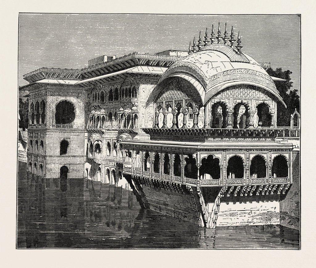 Detail of The Gopal Bhowan in the Palace of Digh, India by Anonymous