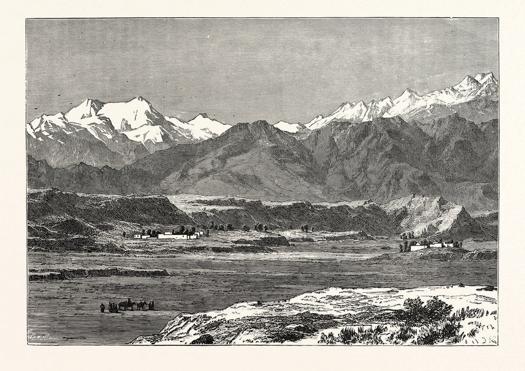 Detail of View of Yangi Hissar, at the Foot of the Pamir Chain by Anonymous