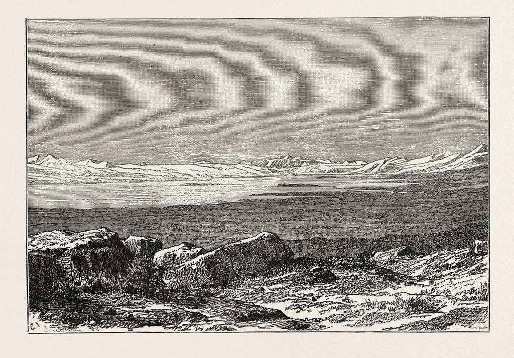 Detail of View of Lake Victoria, Pamir Steppe. by Anonymous