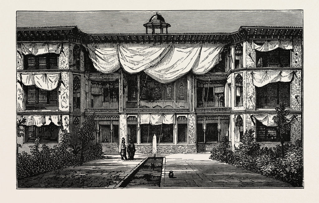 Detail of The Shah's Palace at Teheran by Anonymous