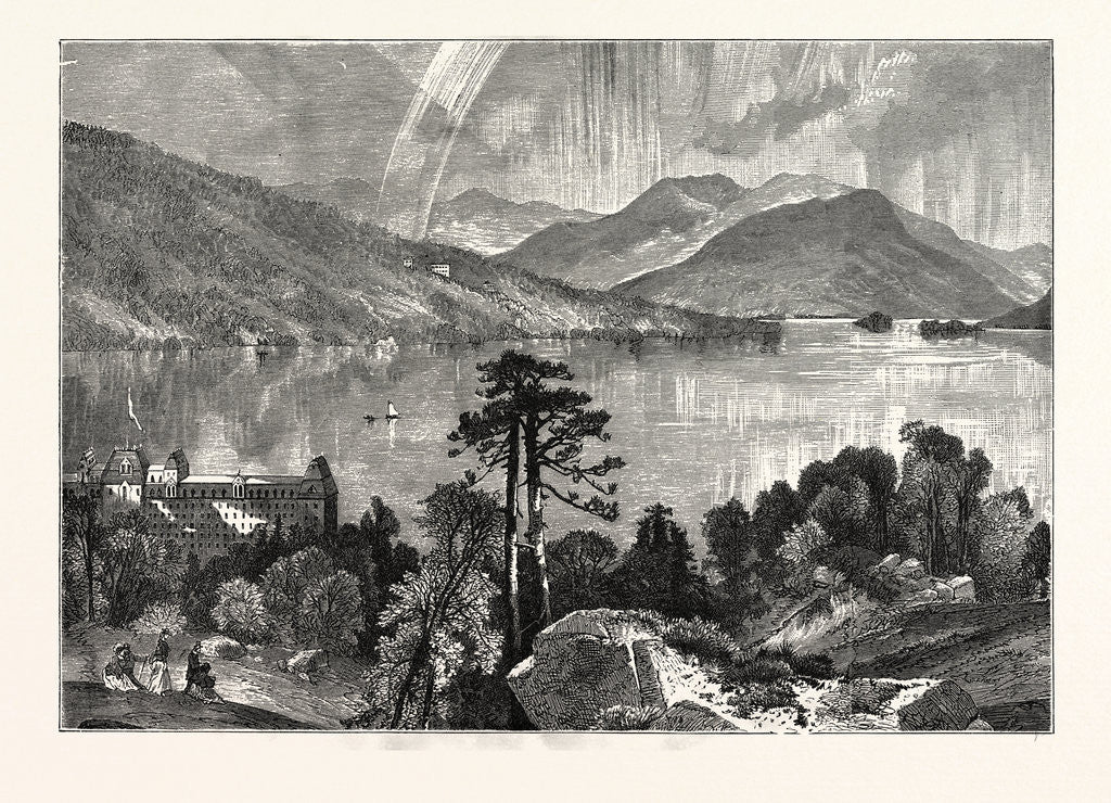 Detail of View of Lake George, New York State by Anonymous