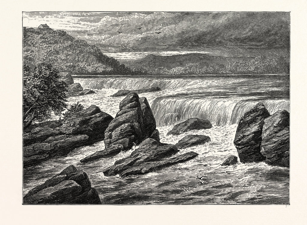 Detail of View of the Falls of St. Anthony, Minnesota by Anonymous