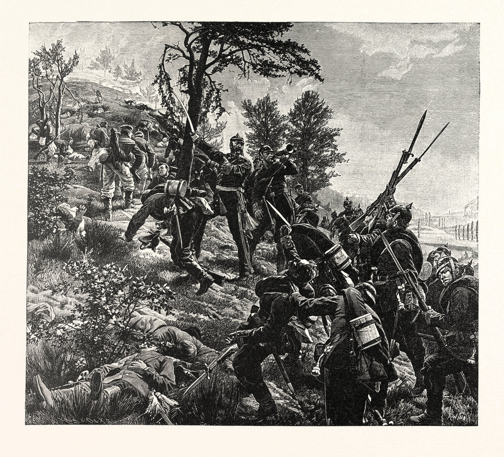 Detail of Attack on the Spicheren Mountain Led by General Francois on 6 August 1870, France by Anonymous