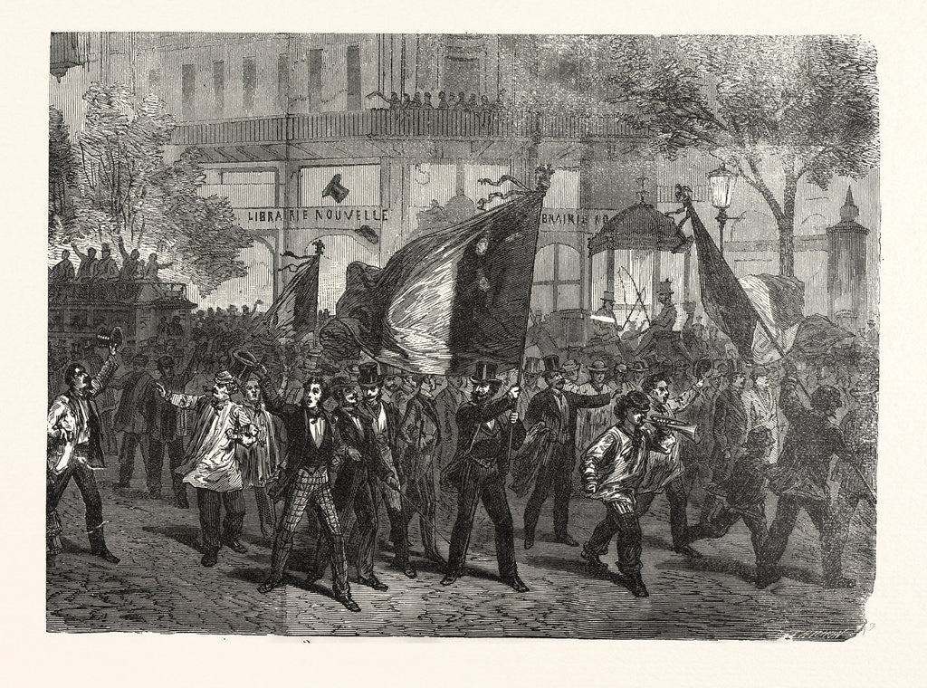 Detail of Parisian Rally for War, France by Anonymous