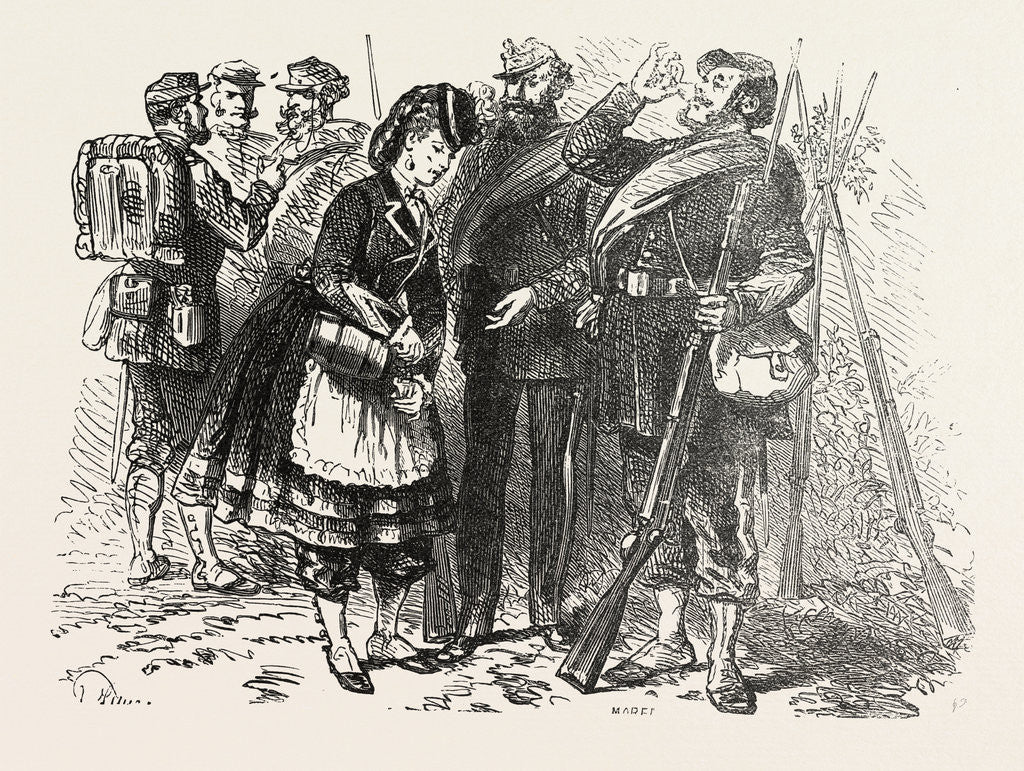 Detail of In the Camp of Chalons: The Sutler, France by Anonymous