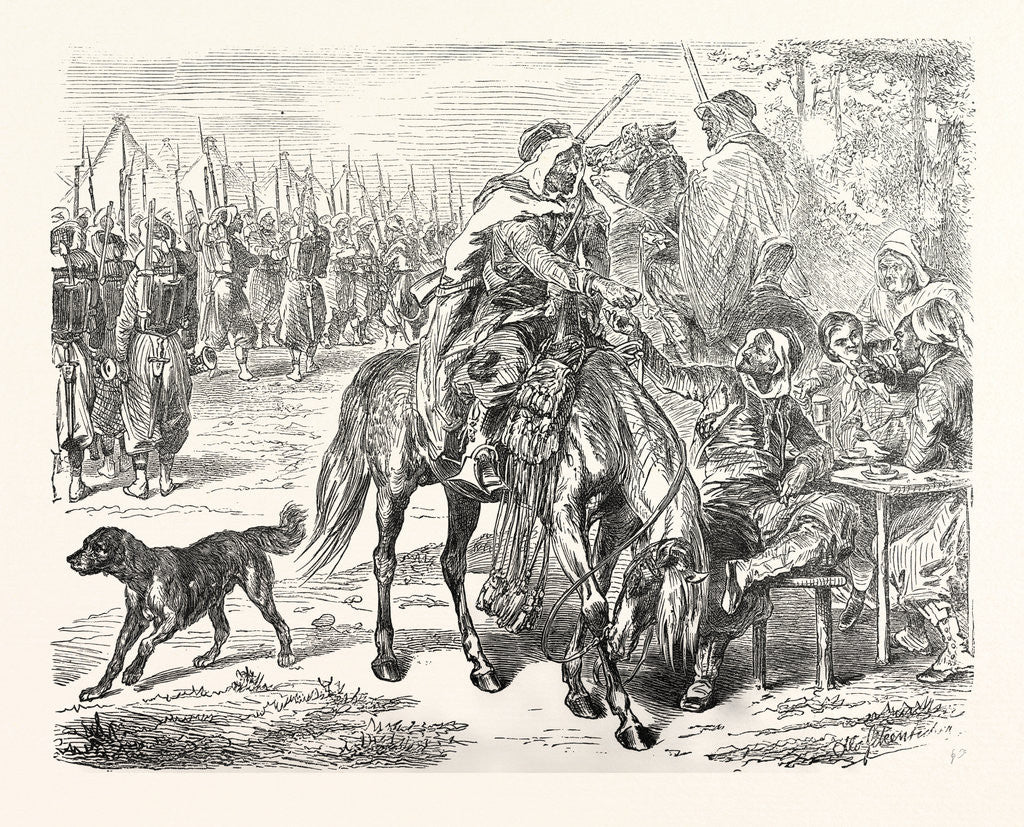 Detail of African Troops in the Camp of Chalons, France by Anonymous