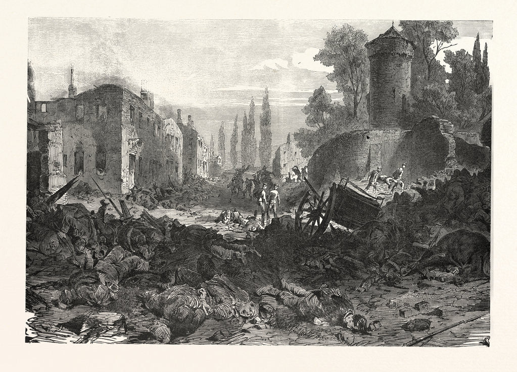 Detail of Bazeilles after the Storming by the Bavarian Forces, France by Anonymous