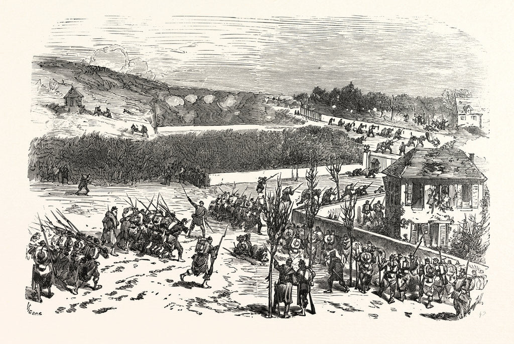 Detail of The Battle for the Heights of Buzenval on January 19, 1871, France by Anonymous