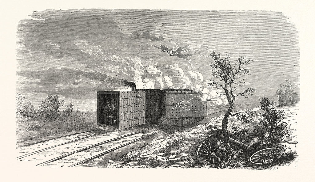 Detail of The Latest War Machine. Armored Batteries, Applied Before Paris, France by Anonymous