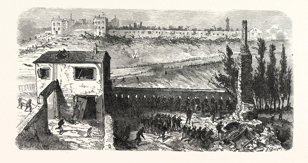 Detail of View of the Soap Factory in Le Bourget During Their Occupation by Anonymous
