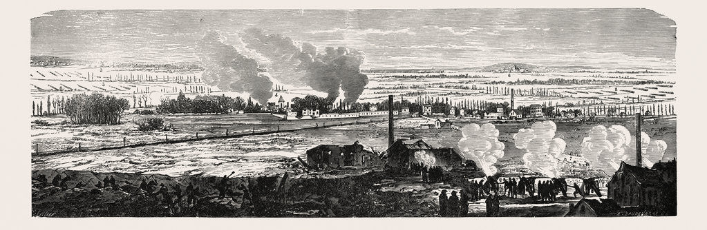 Detail of View of the Plane at Le Bourget on 23 December 1870 by Anonymous