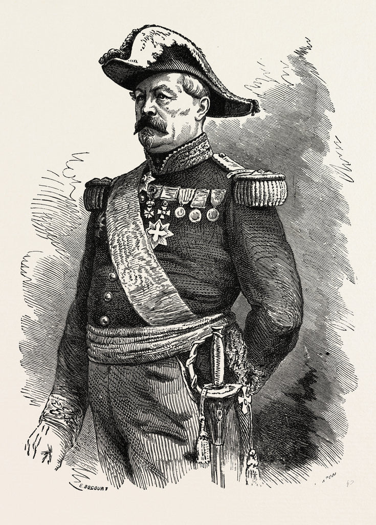 Detail of General Vinoy, Commander of the Troops in Paris, France by Anonymous