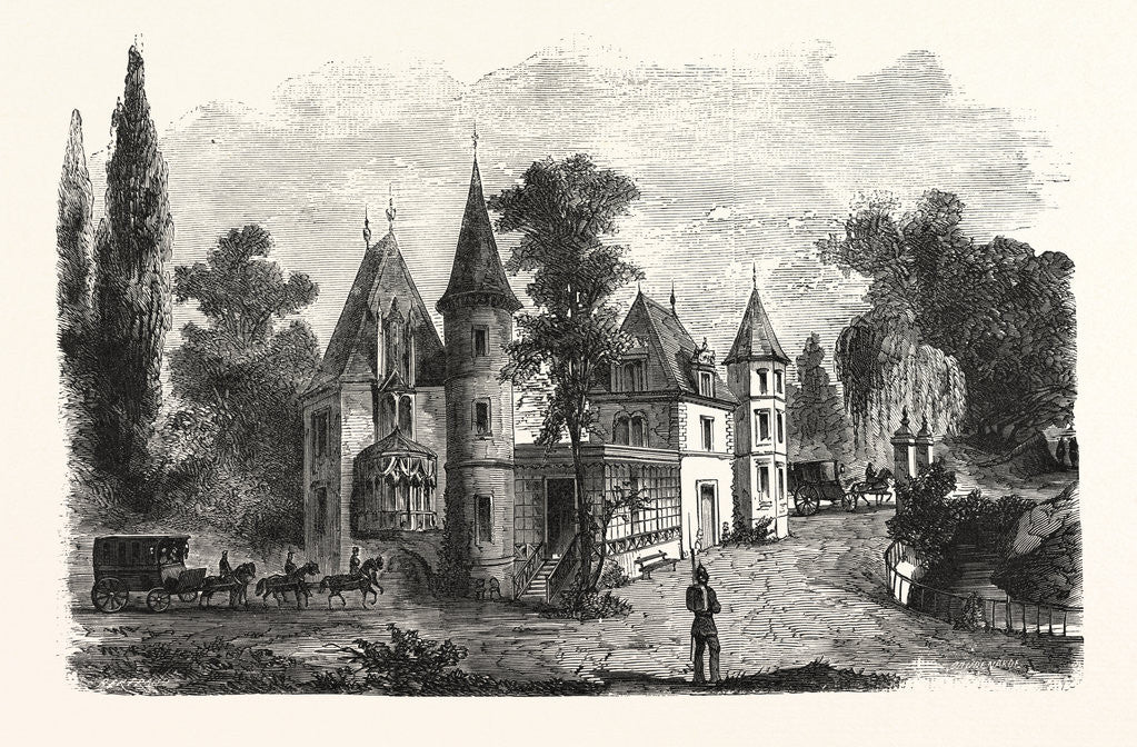 Detail of Bellevue Palace at Sedan, Where the Meeting Between King William and Napoleon Took Place, France by Anonymous