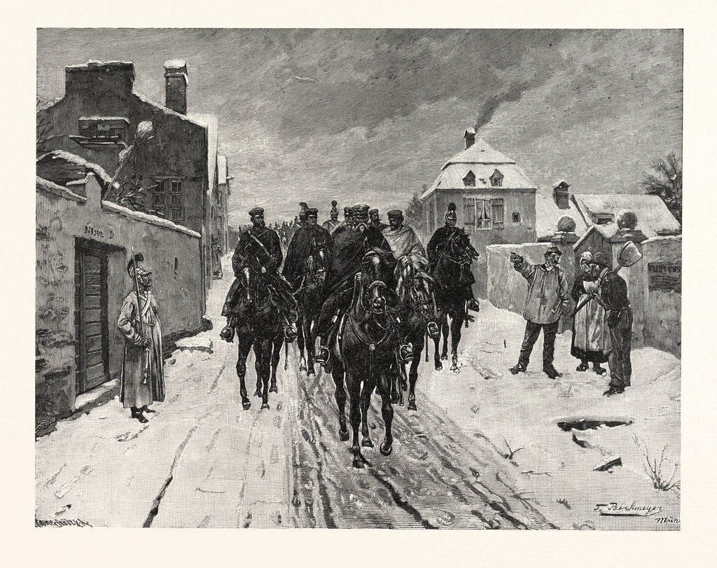 Detail of In Coulmiers. That One is General Von Der Tann! after the Painting by T. Birkmeyer by Anonymous