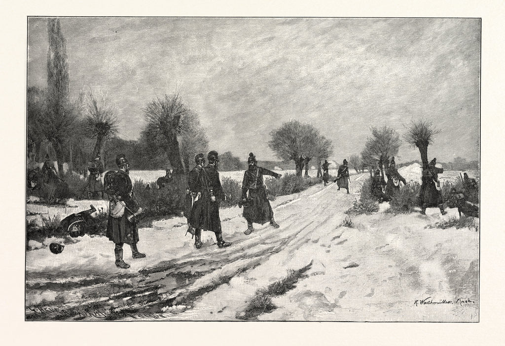 Detail of Bavarian Outpost at Coulmiers by Anonymous