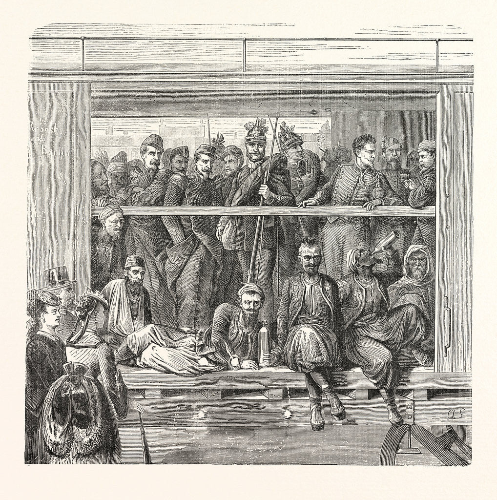 Detail of French Triumphal Train to Berlin, Germany by Anonymous