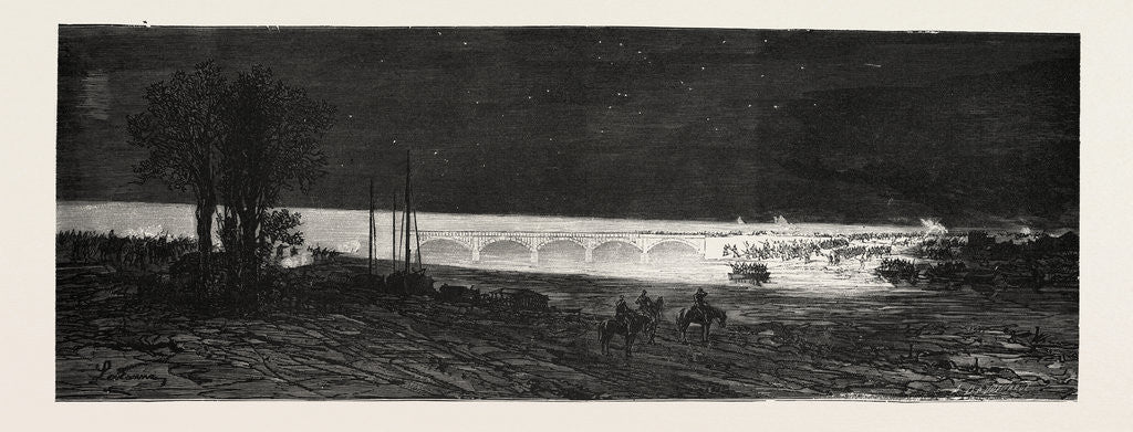 Detail of French Headlights Illuminating by Electric Lights the Vorterrain by Anonymous