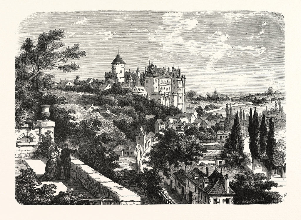 Detail of View of Chateaudun, France by Anonymous