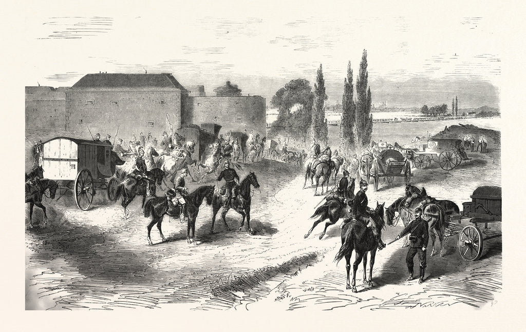 Detail of Passage of the Rhine at Mainz of the 12th Corps. August 3, 1870 by Anonymous