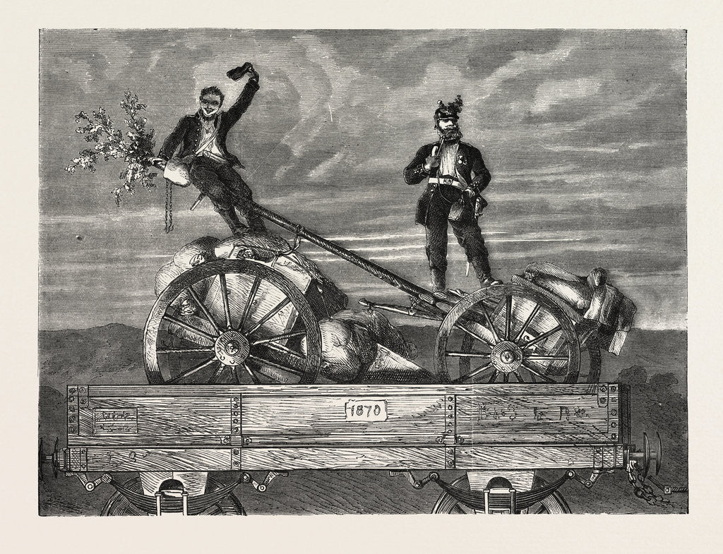 Detail of on the Border, 1870 by Anonymous