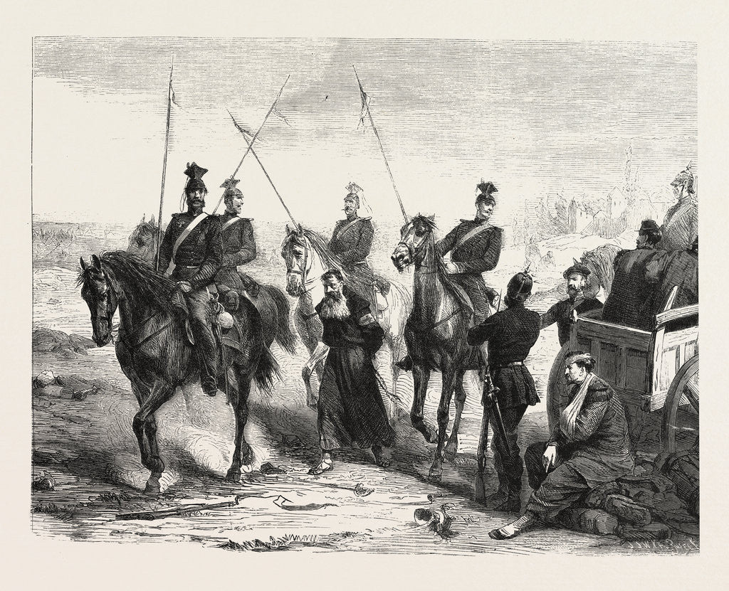Detail of Arrest of a French Spy, 24 August, to Metz, 1870 by Anonymous