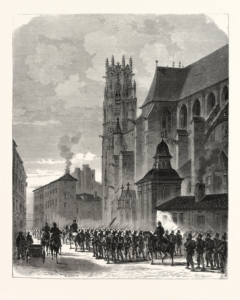 Detail of Crossing by the German Landwehr at Pont-a-Mousson, September 11 1870 by Anonymous