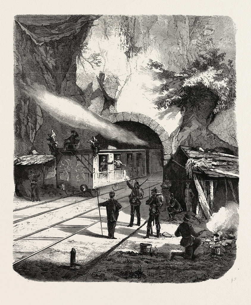 Detail of Prussian Guard Corps, Railway Tunnel Near Sarrebourg 1870 by Anonymous