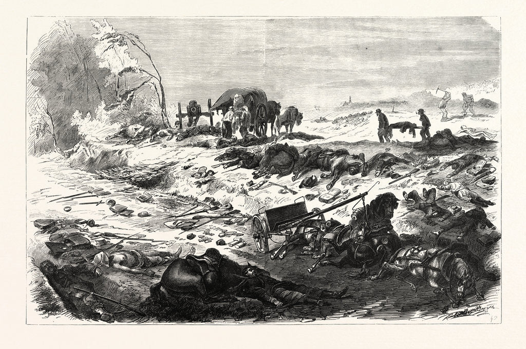Detail of Field of the Battle of Sedan in the Evening of September 1 1870 by Anonymous