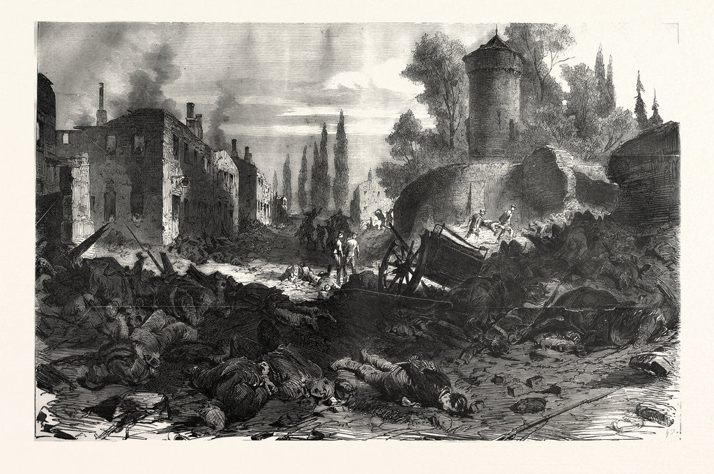 Detail of Bazeilles Taken by the Bavarians in the Night of September 1 1870 by Anonymous