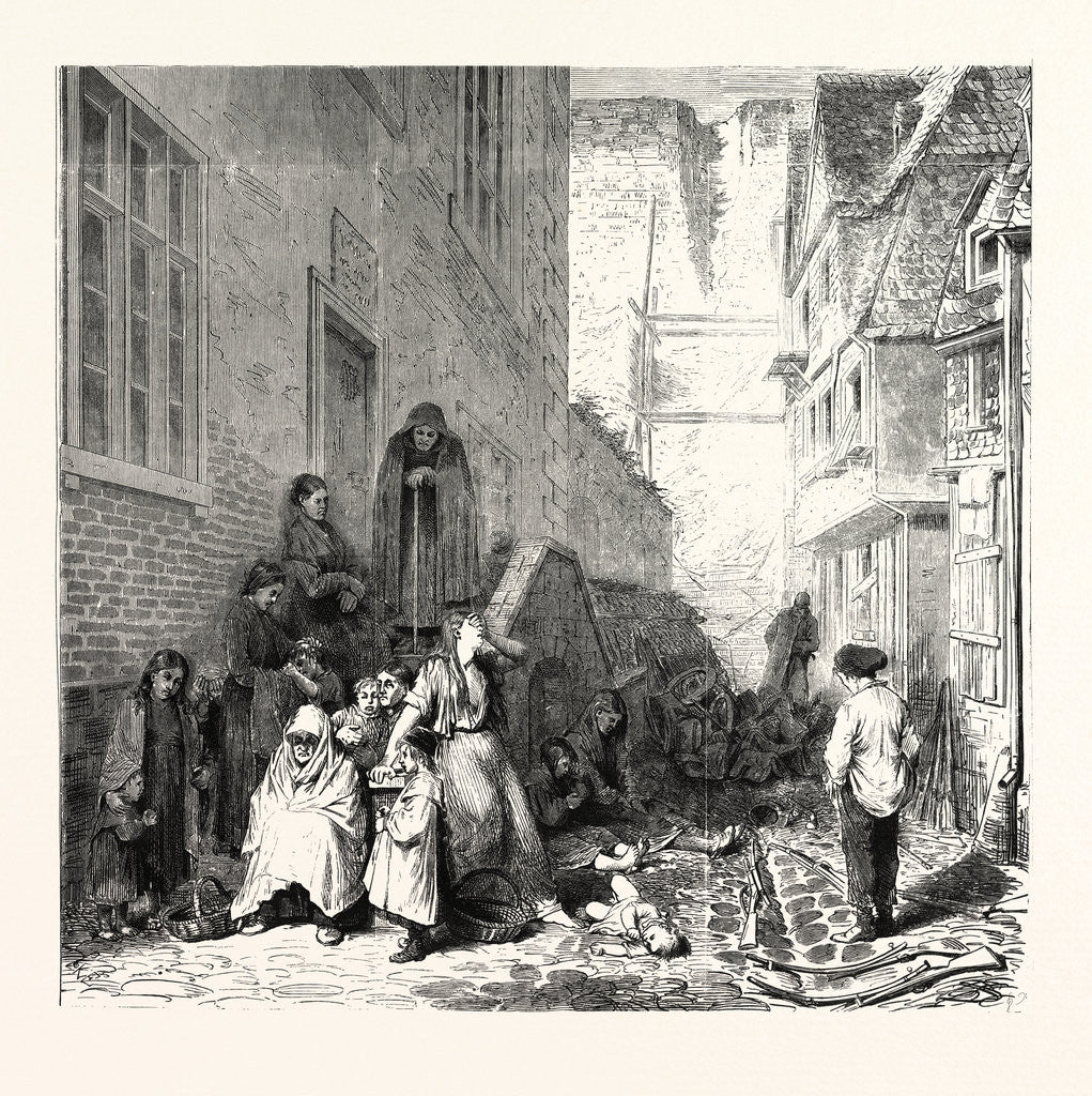 Detail of A Side Street in Sedan after the Surrender 1870 by Anonymous