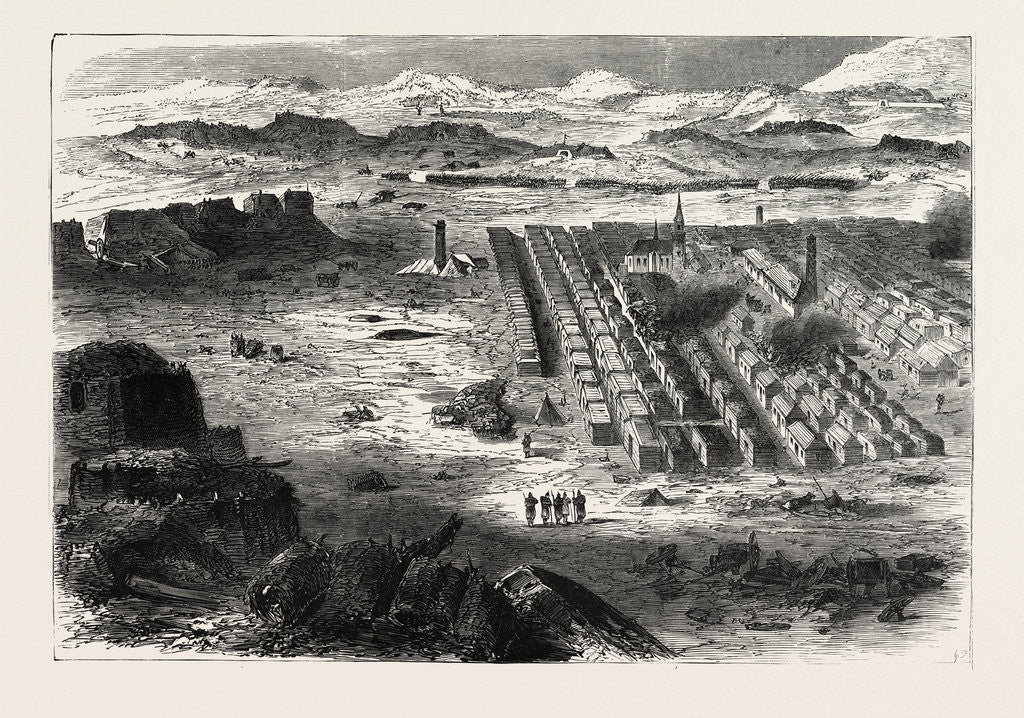Detail of View of the Camp Pe Conlie Near Mans 1870 by Anonymous