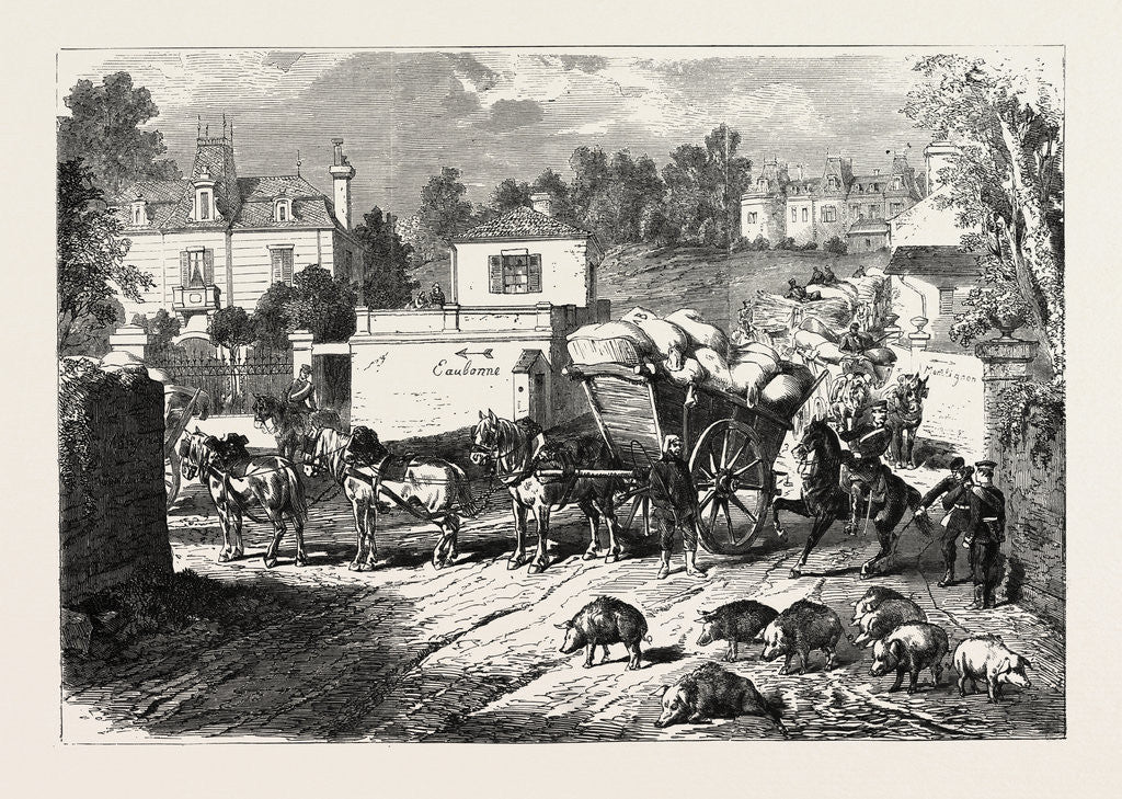 Detail of Montlignon Near Paris 1870 by Anonymous