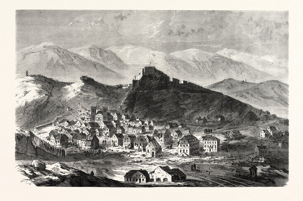 Detail of The City and the Fortress of Belfort, February 18 by Anonymous