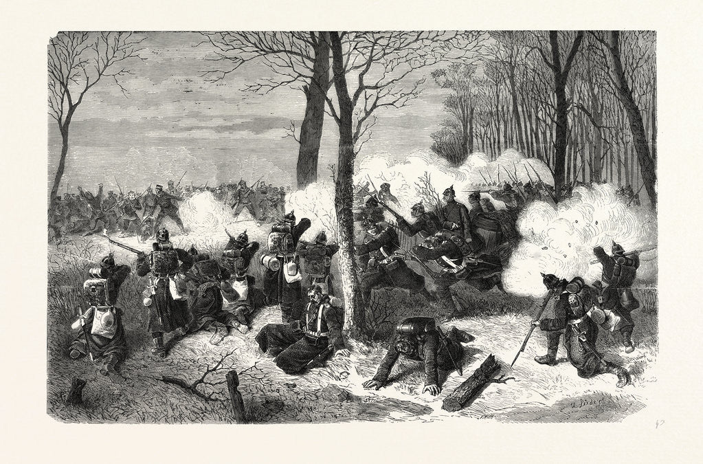 Detail of Bourget Defence by French Sailors on 24 December 1870 by Anonymous