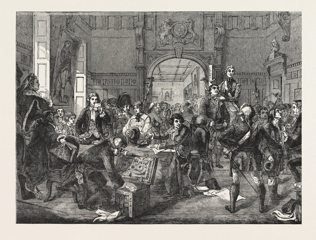 Detail of Drawing for the Militia. Painted by J. Phillip. Exhibition of the Royal Academy by Anonymous