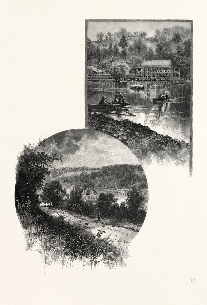 Detail of The Thames Valley, below London; Springbank, Canada by Anonymous