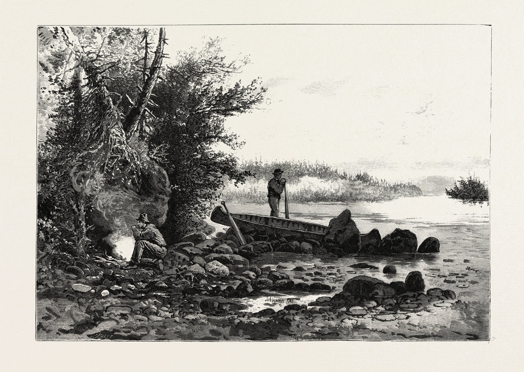 Detail of Central Ontario, Watching for Deer, Canada by Anonymous