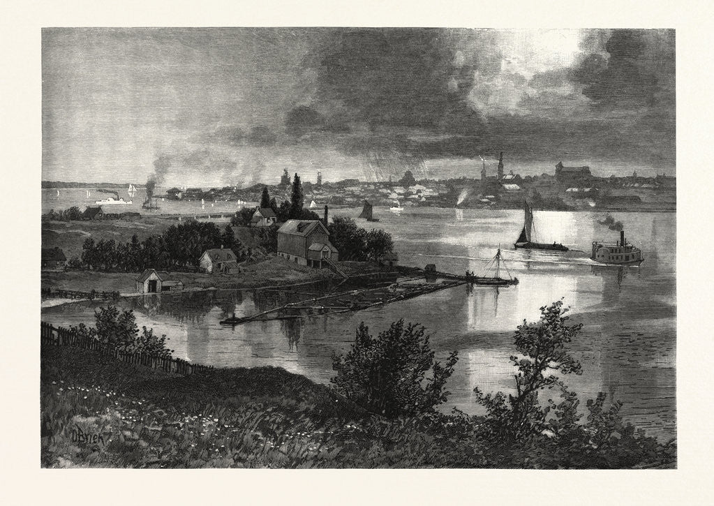 Detail of Kingston, from Barriefield, Canada by Anonymous
