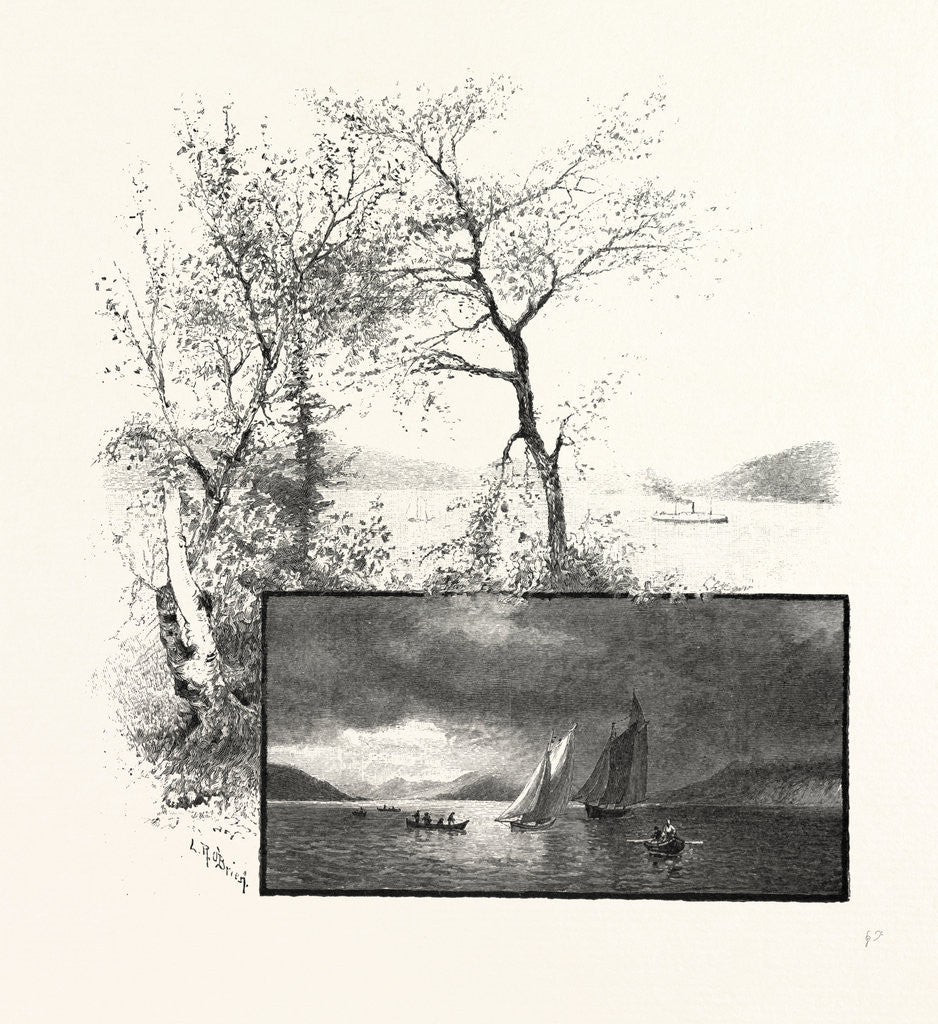 Detail of The Lower St. Lawrence and the Saguenay, the Bay of Gaspe, Canada by Anonymous