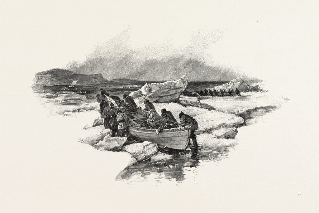 Detail of Prince Edward Island, Crossing Northumberland Strait, from Cape Tormentine to Cape Traverse, Canada by Anonymous