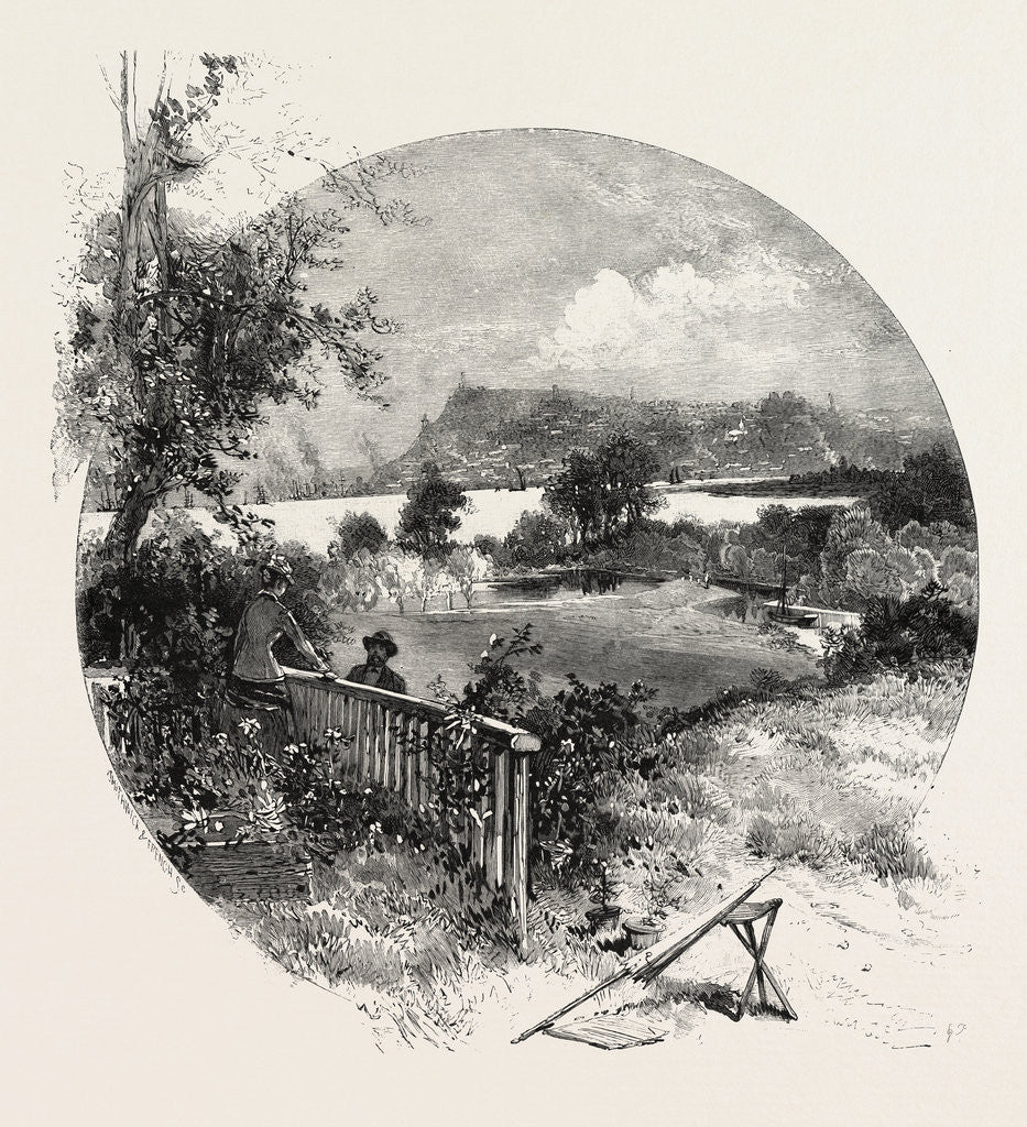 Detail of Quebec, View from the Old Manor House at Beauport, Canada by Anonymous