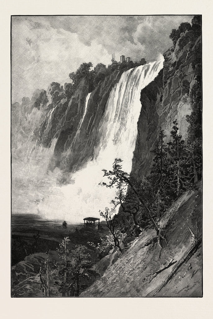 Detail of Falls of Montmorency, Canada by Anonymous