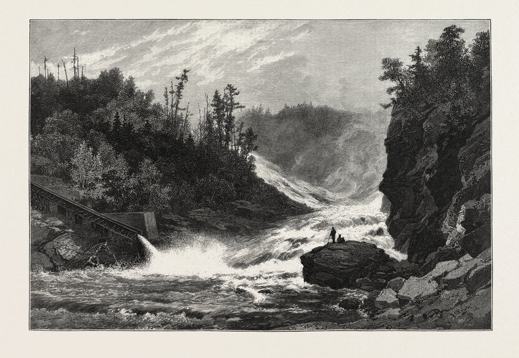 Detail of French Canadian Life, Shawenegan Falls, Canada by Anonymous