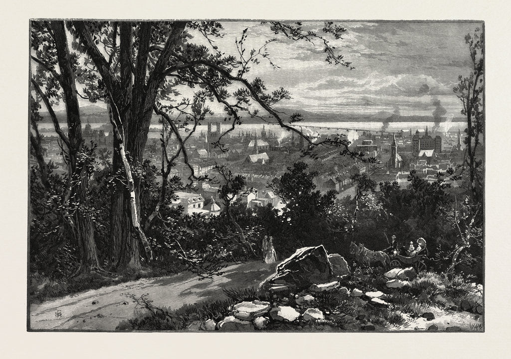 Detail of Montreal from the Mountain, Canada by Anonymous