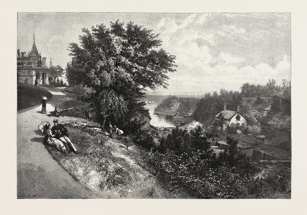 Detail of Ottawa, Mouth of Rideau Canal, from Parliament Hill, Canada by Anonymous