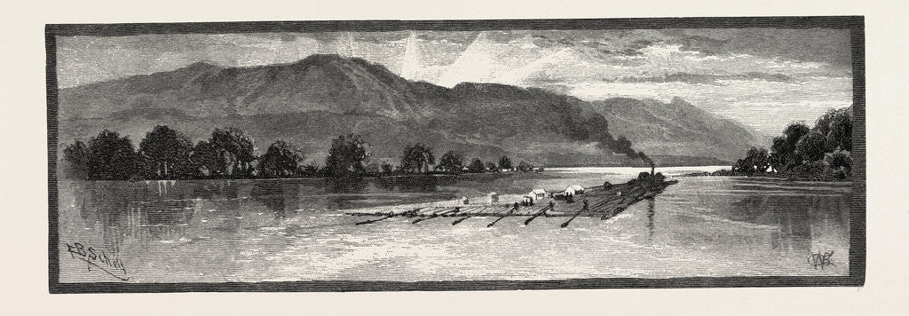 Detail of The Upper Ottawa River, Canada by Anonymous