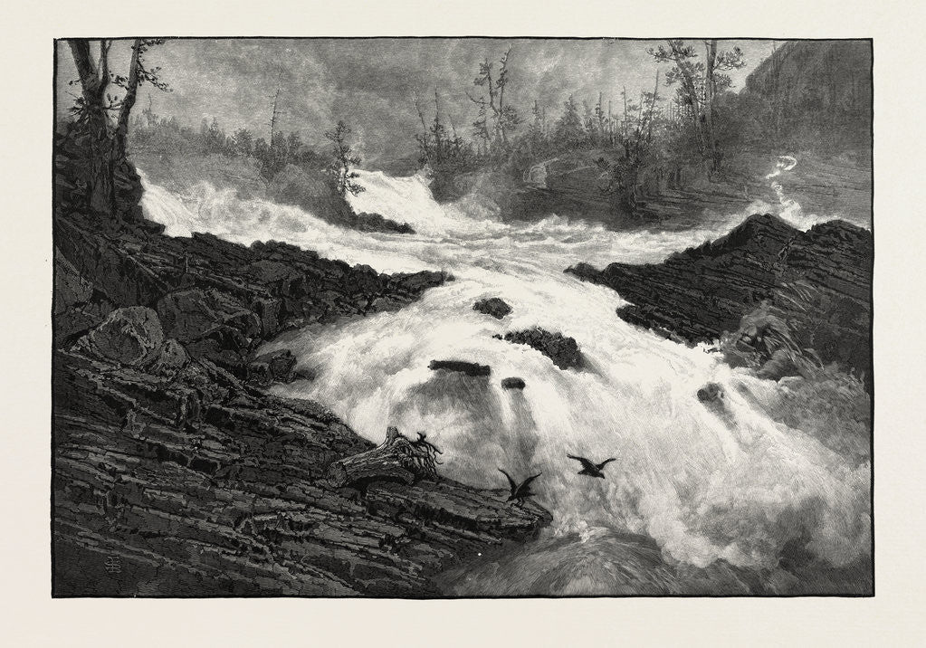 Detail of Falls of the Calumet, Canada by Anonymous